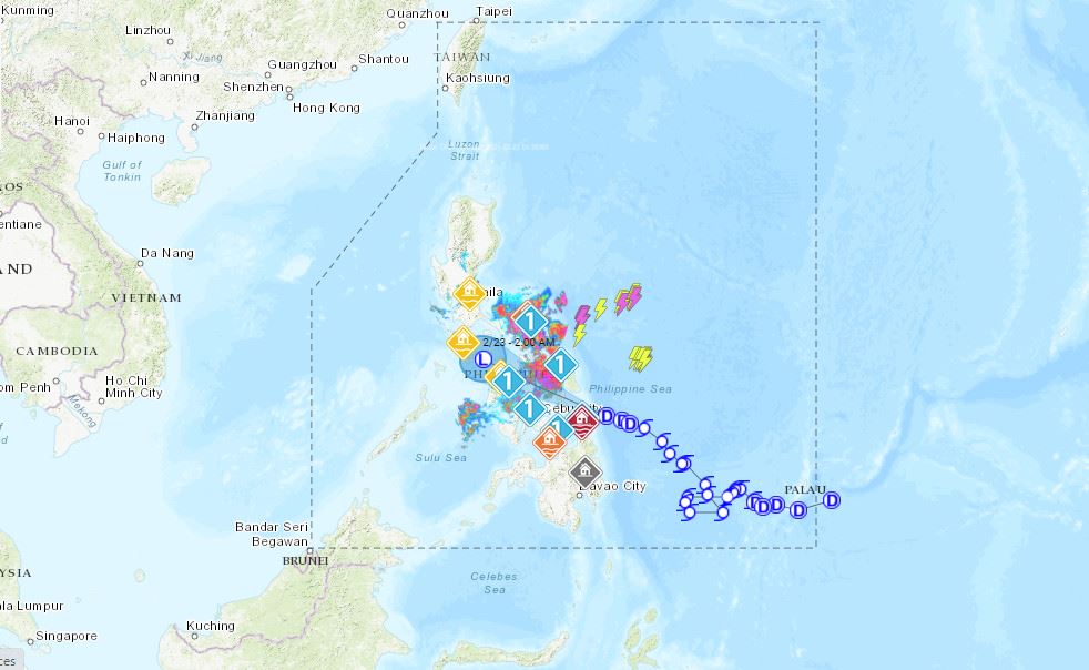 PHILIPPINEN MAGAZIN - WETTER - Die Wettervorhersage für die Philippinen, Monntag, den 22. Februar 2021
