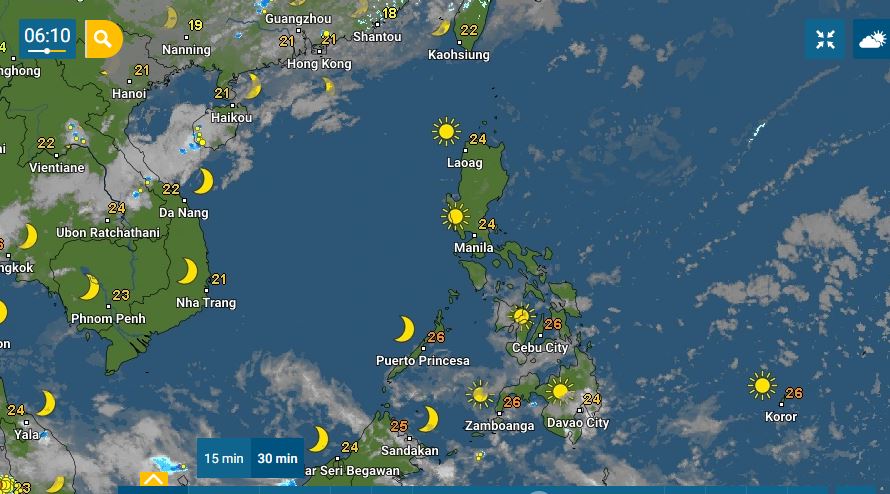 PHILIPPINEN MAGAZIN - WETTER - Die Wettervorhersage für die Philippinen, Samstag, den 06. März 2021