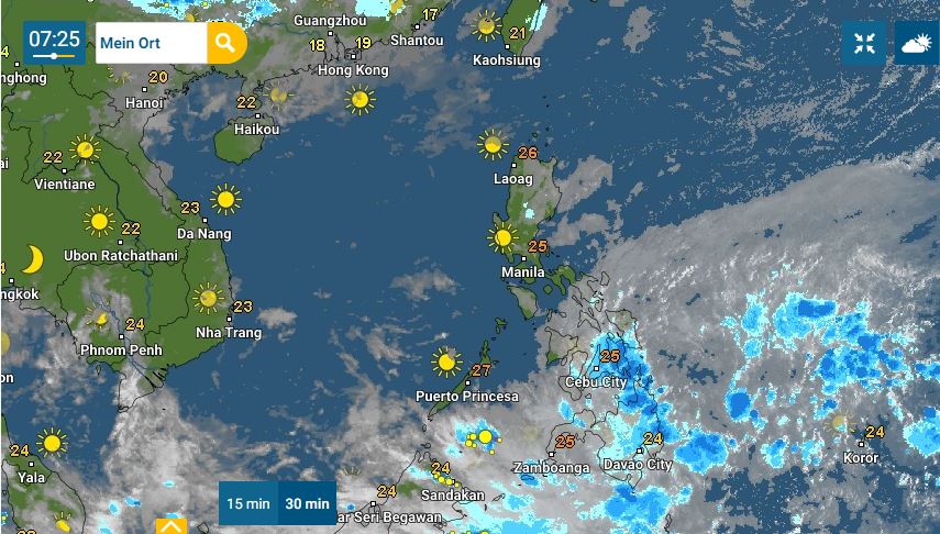 PHILIPPINEN MAGAZIN - WETTER - Die Wettervorhersage für die Philippinen, Donnerstag, den 11. März 2021
