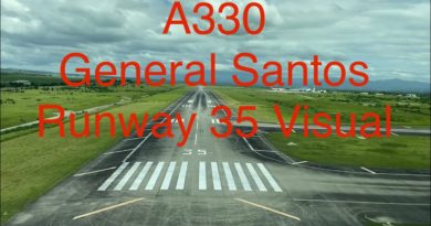 PHILIPPINEN MAGAZIN - VIDEOSAMMLUNG - Pilotensicht Landung in General Santos Runway 35