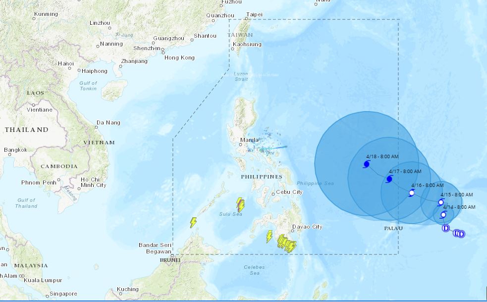 PHILIPPINEN MAGAZIN - WETTER - Die Wettervorhersage für die Philippinen Mittwoch, den 14. April 2021
