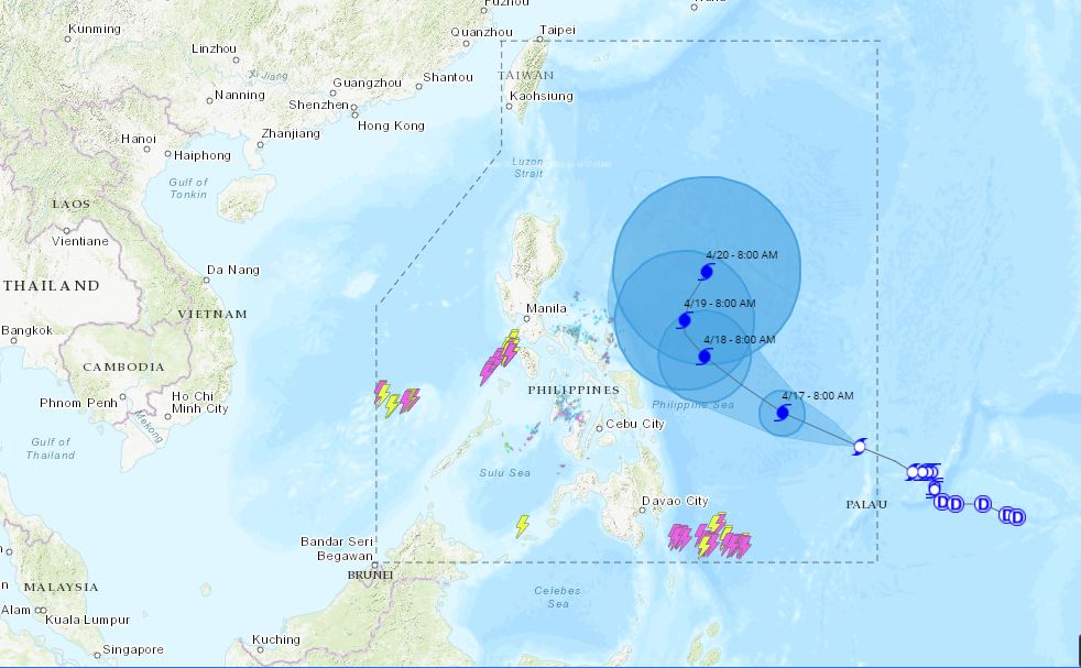 PHILIPPINEN MAGAZIN - WETTER - Die Wettervorhersage für die Philippinen Freitag, den 16. April 2021