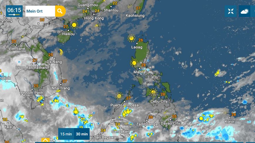 PHILIPPINEN MAGAZIN - WETTER - Die Wettervorhersage für die Philippinen Freitag, den 07. Mai 2021 