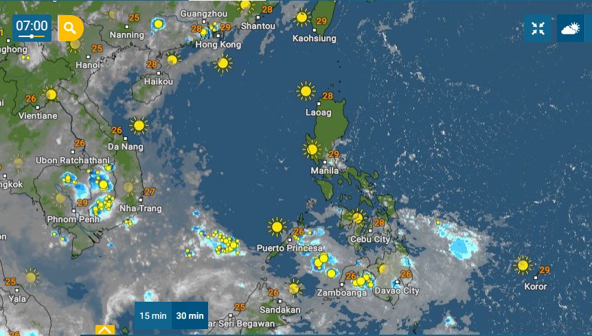 PHILIPPINEN MAGAZIN - WETTER - Die Wettervorhersage für die Philippinen Freitag, den 14. Mai 2021 