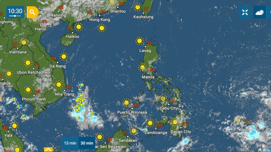 PHILIPPINEN MAGAZIN - WETTER - Die Wettervorhersage für die Philippinen, Sonntag, den 16. Mai 2021 