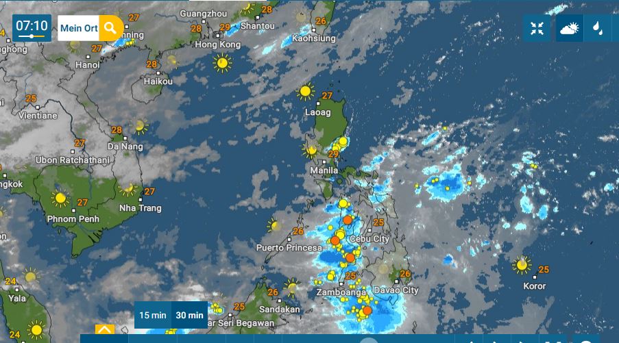 PHILIPPINEN MAGAZIN - WETTER - Die Wettervorhersage für die Philippinen, Sonntag, den 27. Juni 2021 