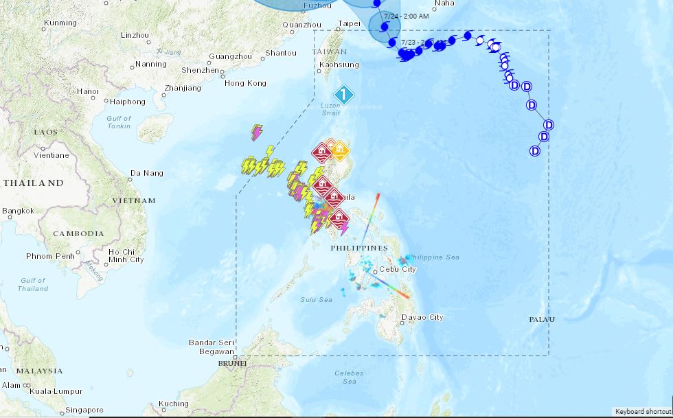 PHILIPPINEN MAGAZIN - WETTER - Die Wettervorhersage für die Philippinen, Freitag, den 23. Juli 2021