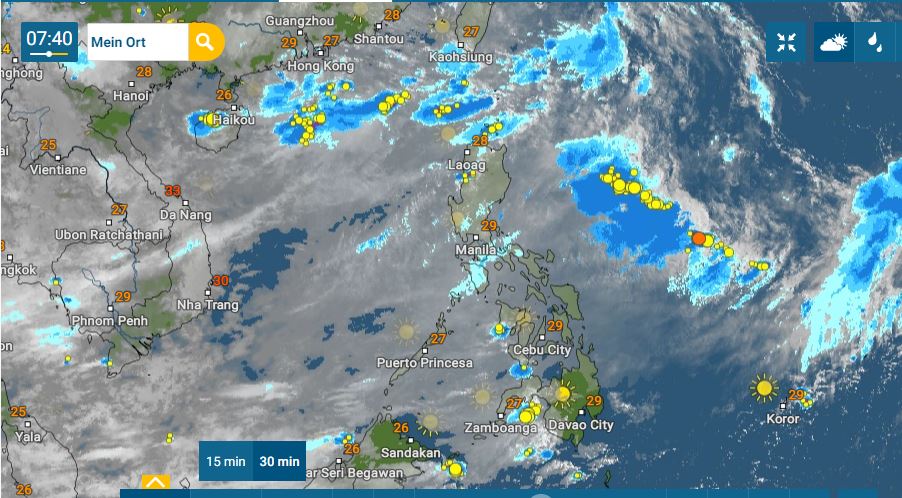 PHILIPPINEN MAGAZIN - WETTER - Die Wettervorhersage für die Philippinen, Dienstag, den 03. August 2021 