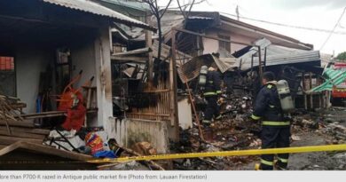 PHILIPPINEN MAGAZIN - NACHRICHTEN - Mehr als 700.000 Pesos bei Brand auf öffentlichem Markt in Antique vernichtet
