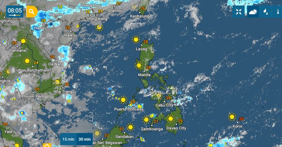 PHILIPPINEN MAGAZIN - WETTER - Die Wettervorhersage für die Philippinen, Samstag, den 30. Oktober 2021 
