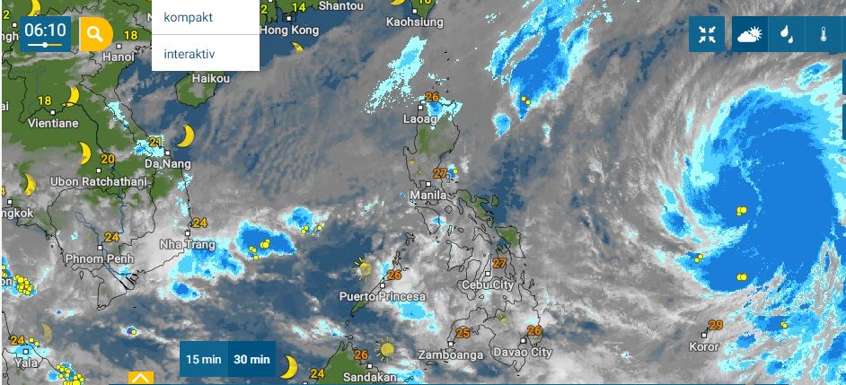 PHILIPPINEN MAGAZIN - WETTER - Die Wettervorhersage für die Philippinen, Mittwoch, den 01. Dezember 2021 