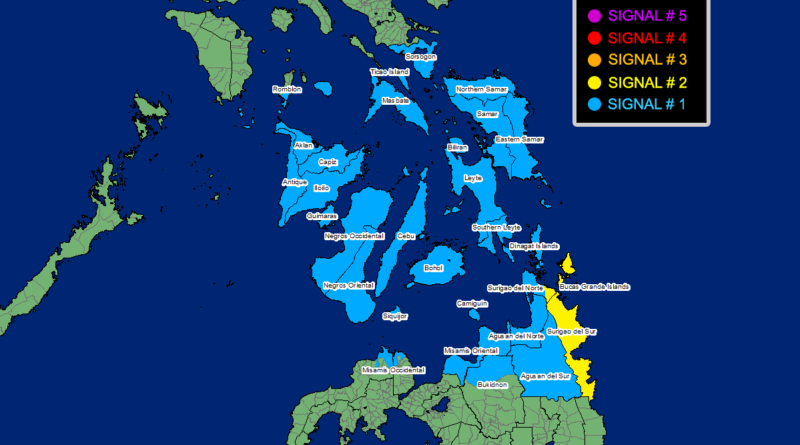 PHILIPPINEN MAGAZIN - NACHRICHTEN - WETTERWARNUNG - UPDATE der Sturmwarnung mit Sturmsignalen