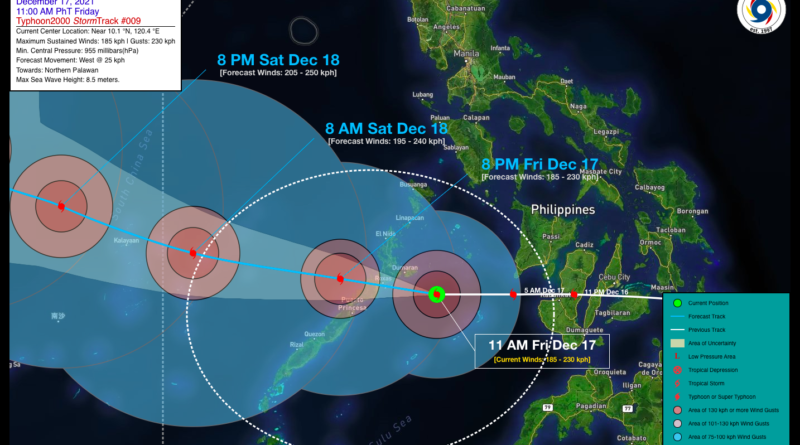 PHILIPPINEN MAGAZIN - NACHRICHTEN - WETTER - Wetter-Vorhersage für Taifun Odette
