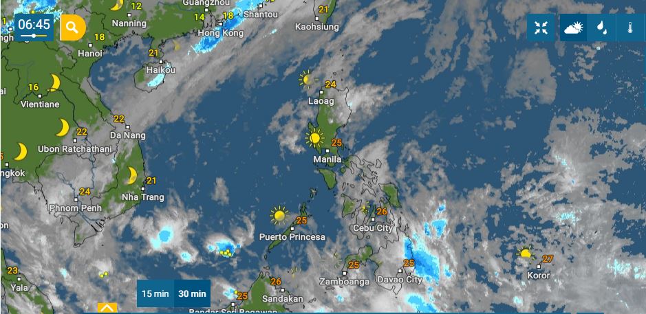 PHILIPPINEN MAGAZIN - WETTER - Die Wettervorhersage für die Philippinen, Freitag, den Heiligen Abend, den 24. Dezember 2021 