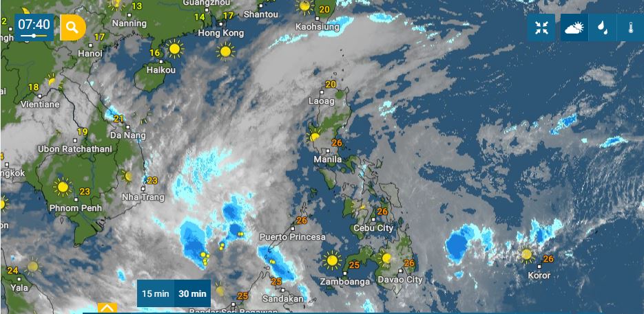 Die Wettervorhersage für die Philippinen, Dienstag, den 04. Januar 2022