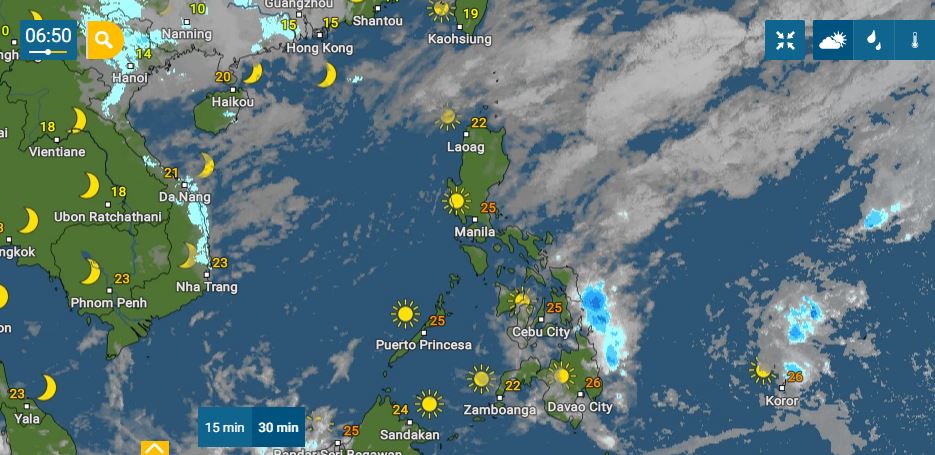 PHILIPPINEN MAGAZIN - WETTER - Die Wettervorhersage für die Philippinen, Sonntag, den 09. Januar 2022 
