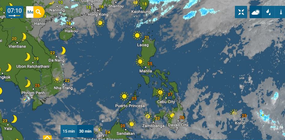 PHILIPPINEN MAGAZIN - WETTER - Die Wettervorhersage für die Philippinen, Montag, den 10. Januar 2022