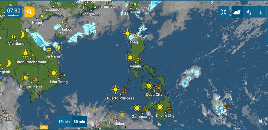 PHILIPPINEN MAGAZIN - WETTER - Die Wettervorhersage für die Philippinen,Dienstag, den 11. Januar 2022