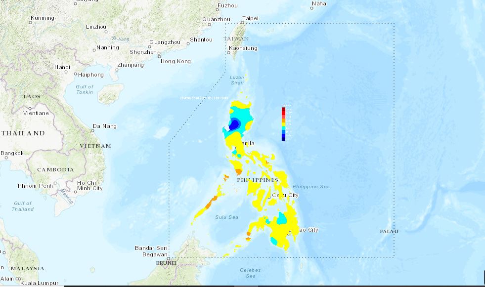 PHILIPPINEN MAGAZIN - WETTER - Die Wettervorhersage für die Philippinen, Mittwoch, den 12. Januar 2022