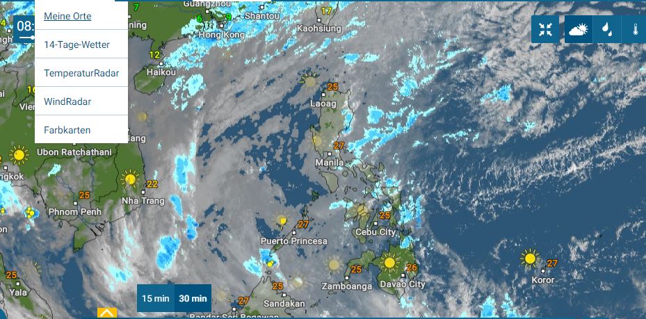 PHILIPPINEN MAGAZIN - WETTER - Die Wettervorhersage für die Philippinen, Dienstag, den 22. Februar 2022
