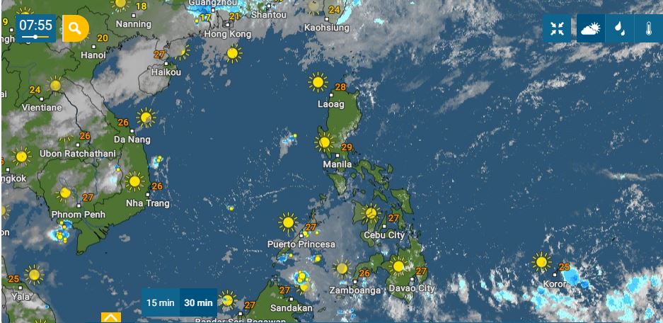 PHILIPPINEN MAGAZIN - WETTER - Die Wettervorhersage für die Philippinen, Freitag, den 25. März 2022