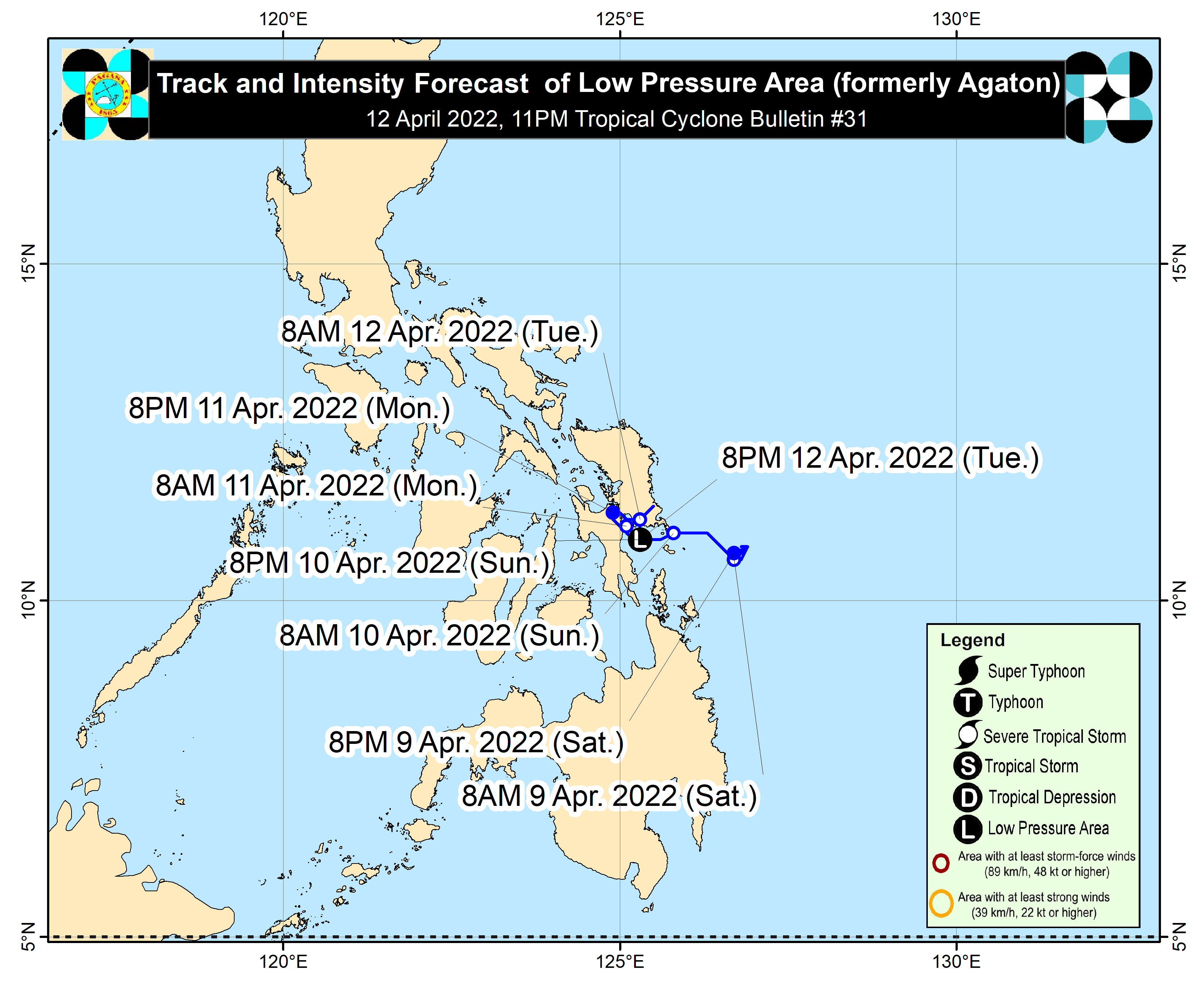 PHILIPPINEN MAGAZIN - WETTER - Die Wettervorhersage für die Philippinen, Mittwoch, den 13.April 2022