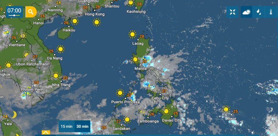 PHILIPPINEN MAGAZIN - WETTER - Die Wettervorhersage für die Philippinen, Montag, den 25. April 2022