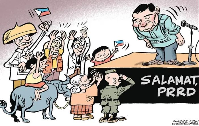 Die Karikatur im Philippinen Magazin