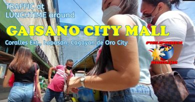 PHILIPPINEN MAGAZIN - VIDEOKANAL - VERKEHR ZUR MITTAGSZEIT rund um GAISANO CITY MALL