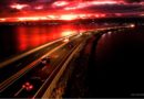 PHILIPPINEN MAGAZIN - VIDEOSAMMLUNG - Atemberaubender Sonnenuntergang am Cebu-Cordova Link Expressway (CCLEX)