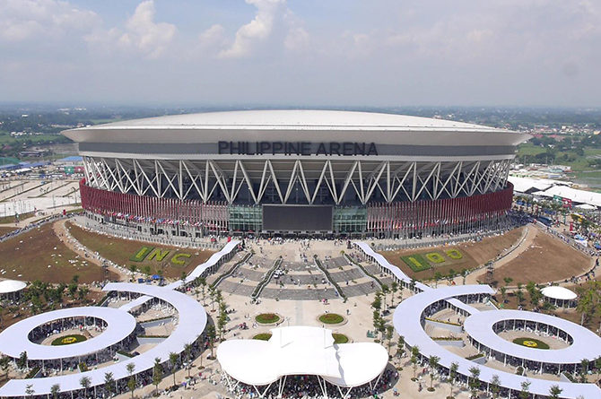 PHILIPPINEN MAGAZIN - TAGESTHEMA - SONNTAGSTHEMA: REKORDE - Philippine Arena in Bulacan
