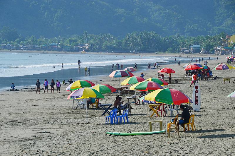 Dienstagsthema-Tagesthema - REISEZIELE in Luzon. Sabang Beach in Baler