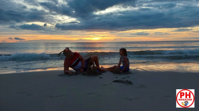 Meine Fotoserie. Fotografische Experimente am Strand bei Sonnenuntergang