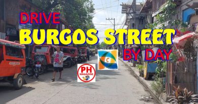 PHILIPPINEN MAGAZIN - VIDEOKANAL - Fahrt über die BURGOS STRASSE am Tag