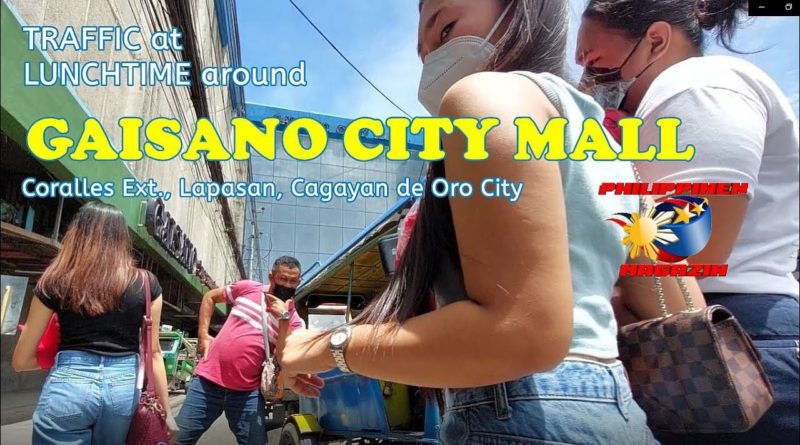 PHILIPPINEN MAGAZIN - VIDEOSAMMLUNG - Verkehr über Mittag an der Gaisao City Mall in CDO