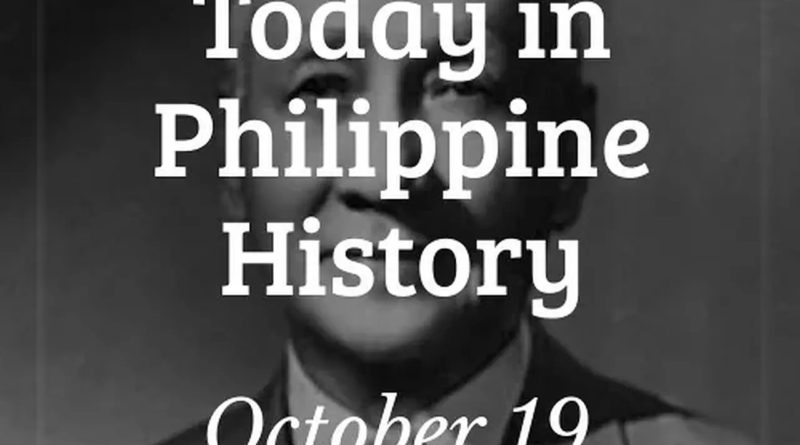 PHILIPPINEN MAGAZIN - TAGESGESCHICHTE für den 19. Oktober