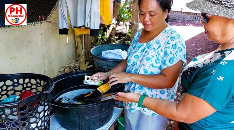PHILIPPINEN MAGAZIN - FOTO DES TAGES - FOTO - das philippinische Waschbrett in Aktion